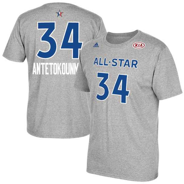 Men's Giannis Antetokounmpo Gray 2017 All-Star Game Name & Number T-Shirt,We sell and wholesale Men's Giannis Antetokounmpo Gray 2017 All-Star Game Name & Number T-Shirt on line form chian!